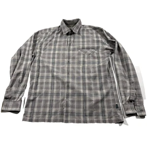 Kuhl Response Lite Herren grau Langarm geknöpft leichtes Wander Karo Hemd L - Bild 1 von 9