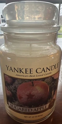 洋基蜡烛 1244681 含糖苹果大罐蜡烛 22 盎司 — 第 1/4 张图片