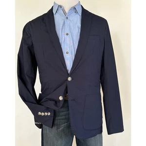 Tailor Vintage Blazer Jacket Cotton Stretch Navy Blue Men's 38R NWT - Picture 1 of 16