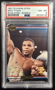 1991 Players International MIKE TYSON Ringlords - Sample PSA 8 - Picture 1 of 2