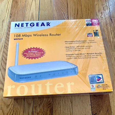 Netgear WGT624 V3, 108 Mbps Wireless Firewall Router, 4-Port 10/100 Mbps Switch - Image 1 of 4