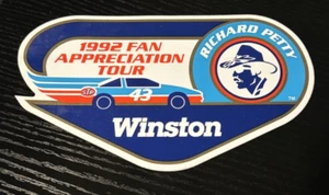 RICHARD PETTY Fan Appreciation Tour 1992 - Vintage Racing Decal/Sticker Winston - Picture 1 of 4