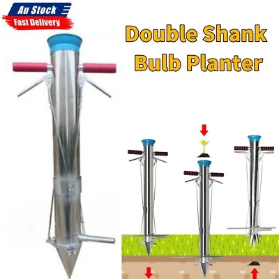 Stainless Steel Garden Transplanter Tools Planting Seeder Manual Bulb Planter - image 1 of 4