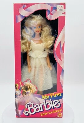 My First Barbie Doll - Bailarina - ¡Fácil de vestir! Mattel 1280 1988 en caja original Foto 1 de 4
