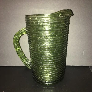 VINTAGE ANCHOR HOCKING SORENO GLASS PITCHER - Picture 1 of 7