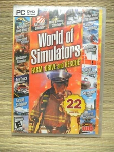 World of Simulators FARM DRIVE & RESCUE - 22 Games (PC DVD ROM) 2019 Rated E New - Picture 1 of 2