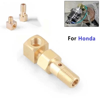 Fuel Pressure Gauge M12 x 1.25 to 1/8-27 NPT for Honda Civic Banjo Bolt Adapter - Image 1 of 4