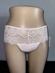 Victoria Secret Dream Angels Beige Lace Size Medium Wide Side Panty Item # 401 - Picture 1 of 5