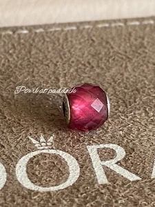 Authentic Pandora Essence Happiness Synthetic Ruby Charm In Gift Box - Picture 1 of 2