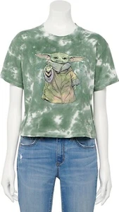 Star Wars The Mandalorian The Child Force Tie Dye Skimmer Tee M, L, XL - Picture 1 of 3