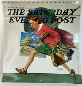2012 The Saturday Evening Post Calendar Inspired by Norman Rockwell - Picture 1 of 7