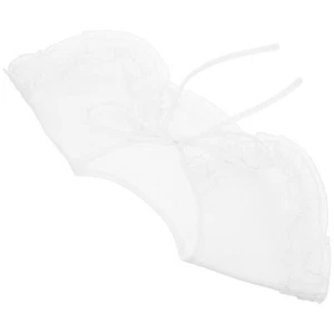 White Shawl Bridal Neck Fake Collar Fake Shirt Collar Detachable Collar - Picture 1 of 12