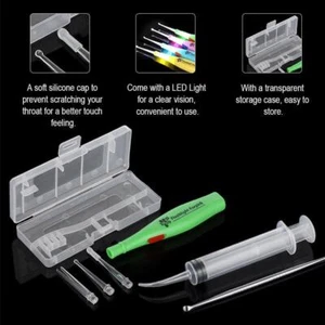 1Set Tonsil Stone Remover Kit LED Light &Box + Irrigation Tool FAST Syringe .AU - Foto 1 di 7