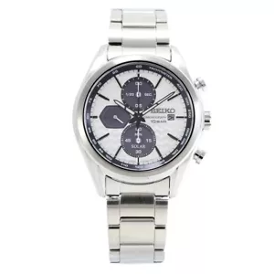 SEIKO SSC769P1 Analog Quartz Solar Powered Silver Silver - Picture 1 of 6