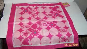 BARBIE BANDANA BAUMWOLLE FUCHSIA VINTAGE MIT ETIKETT - Bild 1 von 3