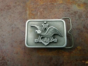 VINTAGE ANHEUSER BUSCH Eagle Logo Belt BUCKLE BVW STAMP 2.5" - Picture 1 of 6
