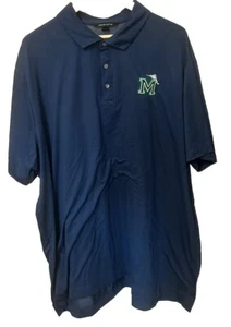 Florida Marlins Men's Shirt 3XL Blue Embroidered Marlins Logo Polyester/Spandex - Picture 1 of 8