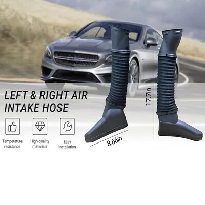 Left＋Right Engine Air Intake Hose For Mercedes-Benz S550 4.7L 2014 2015-2017 Foto 1 de 4