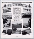 1936 Bar Harbor Vintage Travel Ad Maine Mountains Lake Seashore Vacation Acadia