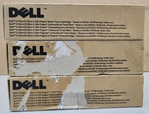 3 Toner Dell CYK FM064, FM065, FM066 Neu OVP B-Ware Original Dell 2130cn Rg MwSt - Bild 1 von 5
