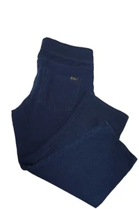 Hue Game Changing Denim High Rise Wide Waistband Short Capri Blue Multiple Sz - Picture 1 of 11
