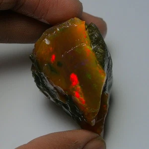 Ópalo grande en bruto 132,55 quilates natural ópalo de aceite etíope crudo, piedra preciosa de ópalo de fuego - Imagen 1 de 14