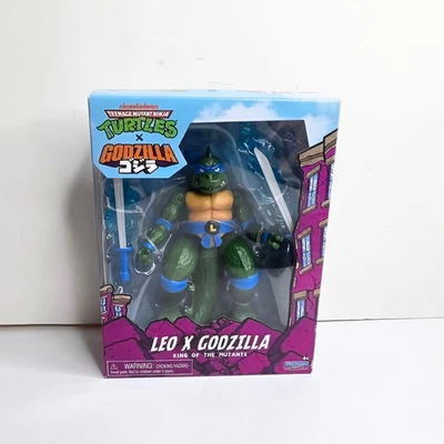 Экшн-фигурка TMNT x GODZILLA Leo King of the Mutants Leonardo 2025 — НОВАЯ - Изображение 1 из 4