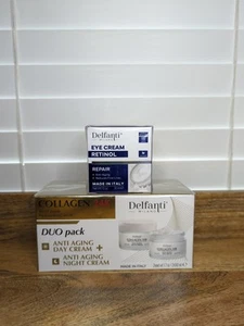 Delfanti Milano COLLAGEN 24K Anti-Aging DAY + NIGHT Cream & Delfanti Eye Cream - Picture 1 of 5