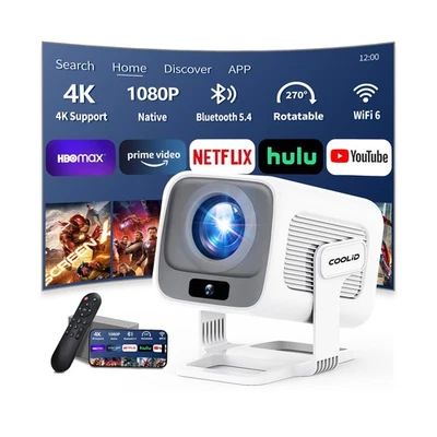 Proiettore Portatile 1080P HD, Mini Proiettore Videoproiettore WiFi 6 Bluetooth  - Immagine 1 di 4