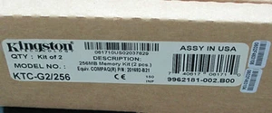 Kingston KTC-G2/256 (128 MB, SDRAM, 133 MHz, DIMM 168-pin) RAM Module - Picture 1 of 1