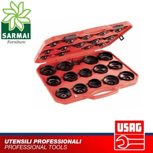 USAG 446 S28 SERIE SET 28 CHIAVI PER SMONTAGGIO FILTRI OLIO CHIAVE FILTRO OLIO - Foto 1 di 1