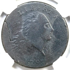 1793 S-3 R-3- NGC Fine Details AMERICA Chain Large Cent Coin 1c - Picture 1 of 3