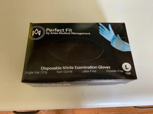 Perfect Fit blue large nitrile gloves 100 count - Picture 1 of 2