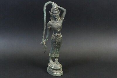 Thailändische Gottheit Tänzerin Bronze Figur Thailand (CX776) • 79.75€