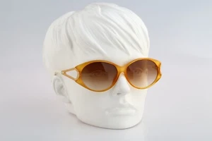 Christian Dior 2763 70, Vintage 70s icon yellow oversized round sunglasses - Picture 1 of 10