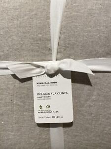 Pottery Barn king/cal king size Belgian Flax Linen Duvet Cover FLAX -  color