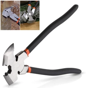 10" Heavy Duty Fencing Staple Remover Removal Tool Clamp Pincher Nail Hammer - Picture 1 of 12