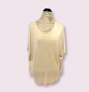 Golden Beige Oversized Boyfriend Top - Bild 1 von 7