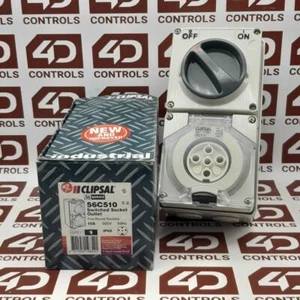 56C510 | Clipsal | Socket Outlet 500V 10A 5 Round Pin, Opened - Picture 1 of 1