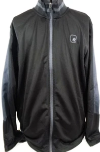 AND1-Mens Full-Zip Athletic Track Warm-Up Jacket-Large-Black-Casual-Deep Pockets - Picture 1 of 9