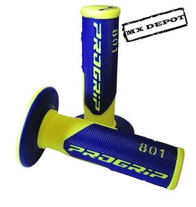 PROGRIP 801 BLUE / FLO YELLOW HANDLEBAR GRIPS SHERCO SE-R SE-F 125 250 300 - Picture 1 of 1