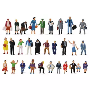 30pcs HO Gauge 1:87 Standing Seated Passenger People Different Model Figures - Picture 1 of 6