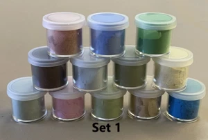 Luster Dust set of 12 by Elemental Colors 2 gr cake decorating - Picture 1 of 6