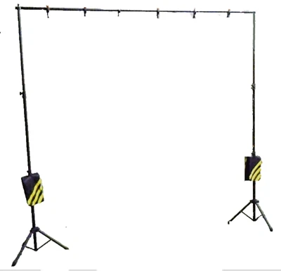 Soporte de telón de fondo ajustable para fotografía / kit de marco transversal de fondo Foto 1 de 4