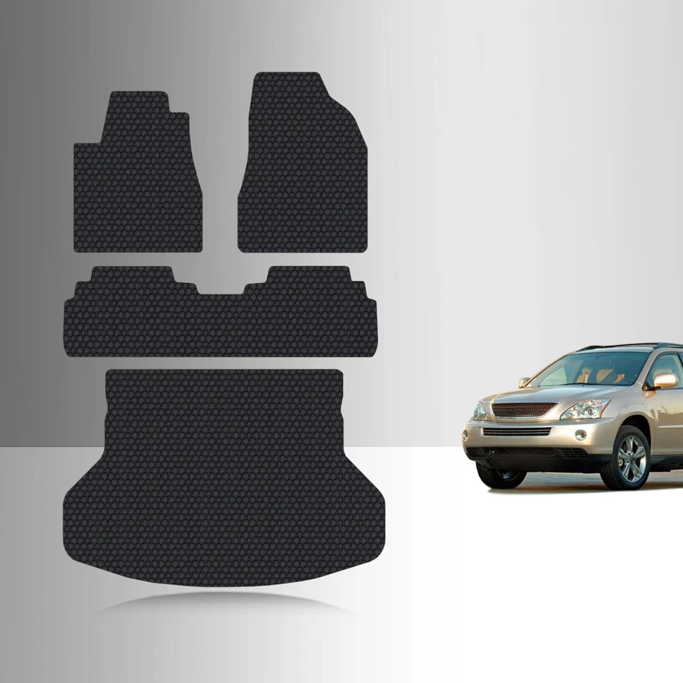 Juego completo de alfombrillas ToughPRO negras para Lexus RX330 All Weather 2004-2006 Foto 1 de 4