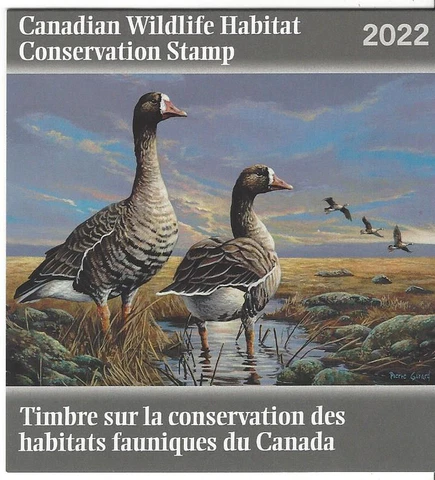 2022 Canada  Federal Wildlife Habitat   FWH39 (D-38)  MNH Cover