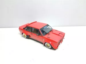 Fiat 131 Abarth Stradale Tuning BBS Rosso del 1980 - 1/18 Artigianale base IXO - Foto 1 di 9