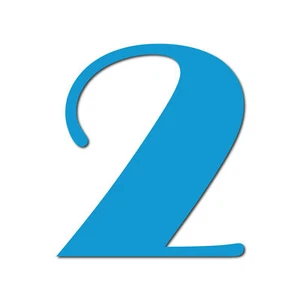 HOUSE NUMBER 2 Broadway Acrylic Large Floating Cool Stylish Modern Gloss Black - Picture 1 of 17