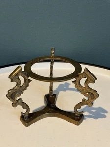 Vintage Messing Rollständer für Briefbeschwerer, Kugel, Kugel, Ei, Kerze - Bild 1 von 8