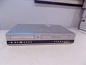 Philips DVP3055V/05 DVD VHS VCR Player Combo Silver FAULTY Sold as SPARES/PARTS - Picture 1 of 9
